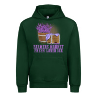 Forest Green Farmers Market Fresh Lavender Urban Hoodie - linhVisuals