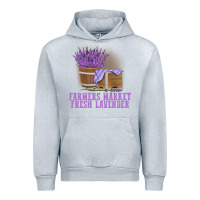 Heather Grey Farmers Market Fresh Lavender Urban Hoodie - linhVisuals