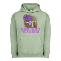 Pigment Oil Green Farmers Market Fresh Lavender Urban Hoodie - linhVisuals