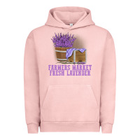 Pigment Salmon Farmers Market Fresh Lavender Urban Hoodie - linhVisuals