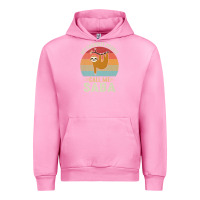Fuchsia Pink mens my favorite people call me saba cute sloth lover grandpa premium Urban Hoodie - linhVisuals