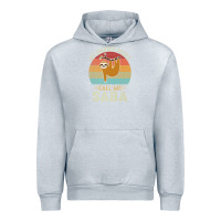 Heather Grey mens my favorite people call me saba cute sloth lover grandpa premium Urban Hoodie - linhVisuals
