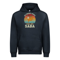 Navy mens my favorite people call me saba cute sloth lover grandpa premium Urban Hoodie - linhVisuals