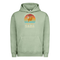 Pigment Oil Green mens my favorite people call me saba cute sloth lover grandpa premium Urban Hoodie - linhVisuals
