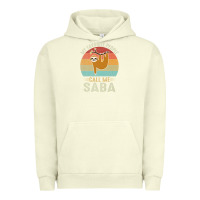 Pigment Pistachio mens my favorite people call me saba cute sloth lover grandpa premium Urban Hoodie - linhVisuals