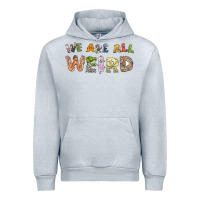 Heather Grey we are all weird Urban Hoodie - linhVisuals