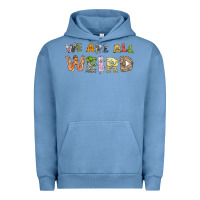 Pigment Pebble Blue we are all weird Urban Hoodie - linhVisuals
