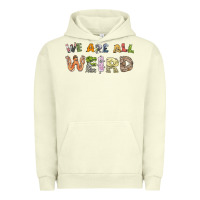 Pigment Pistachio we are all weird Urban Hoodie - linhVisuals