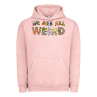 Pigment Salmon we are all weird Urban Hoodie - linhVisuals