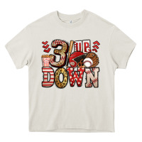 Cream three up three down baseball Heavy Core Tee - Jasminsmagicworld