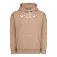 Pigment Burro bowling heartbeat bowler ecg bowling ball tournament gift sweatshirt Urban Hoodie - linhVisuals