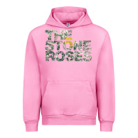 Fuchsia Pink THE STONE ROSES GREEN Urban Hoodie - linhVisuals