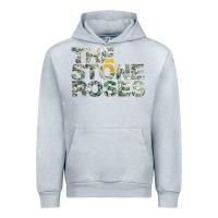 Heather Grey THE STONE ROSES GREEN Urban Hoodie - linhVisuals