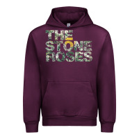 Mauve Wine THE STONE ROSES GREEN Urban Hoodie - linhVisuals