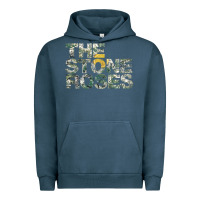 Pigment Midnight Navy THE STONE ROSES GREEN Urban Hoodie - linhVisuals