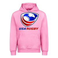 Fuchsia Pink usa rugby Urban Hoodie - linhVisuals