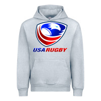 Heather Grey usa rugby Urban Hoodie - linhVisuals