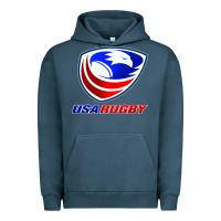 Pigment Midnight Navy usa rugby Urban Hoodie - linhVisuals