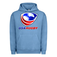 Pigment Pebble Blue usa rugby Urban Hoodie - linhVisuals