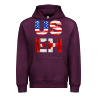 Mauve Wine america canada Urban Hoodie - linhVisuals