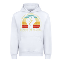 White keep the immigrants deport the racists Urban Hoodie - linhVisuals