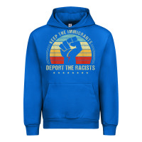 Cobalt keep the immigrants deport the racists Urban Hoodie - linhVisuals