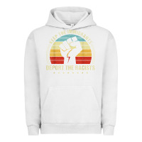 Pigment Lunar Rock keep the immigrants deport the racists Urban Hoodie - linhVisuals