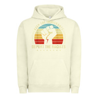 Pigment Pistachio keep the immigrants deport the racists Urban Hoodie - linhVisuals