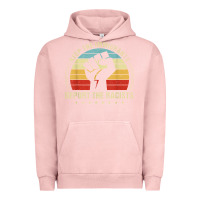 Pigment Salmon keep the immigrants deport the racists Urban Hoodie - linhVisuals