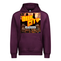 Mauve Wine Owl City Adam Young Urban Hoodie - linhVisuals