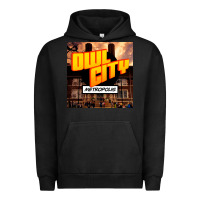 Pigment Black Owl City Adam Young Urban Hoodie - linhVisuals