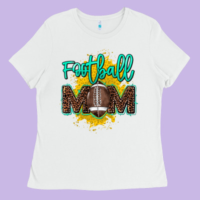 Football Mom Mother's Day Ladies Tee Designed By Howdyjamesfarm