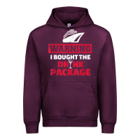 Mauve Wine cruise drinking package t shirt Urban Hoodie - linhVisuals