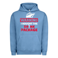 Pigment Pebble Blue cruise drinking package t shirt Urban Hoodie - linhVisuals
