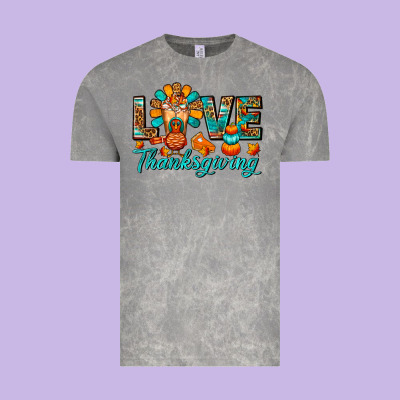 Love Thanksgiving Gobble And Frappe Vintage Tee Designed By Fadigitalartstudio
