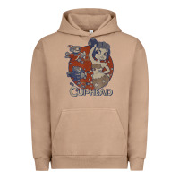 Pigment Burro cuphead cala maria airplane attack t shirt Urban Hoodie - linhVisuals