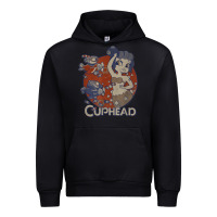 Black cuphead cala maria airplane attack t shirt Urban Hoodie - linhVisuals