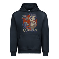 Navy cuphead cala maria airplane attack t shirt Urban Hoodie - linhVisuals