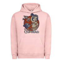 Pigment Salmon cuphead cala maria airplane attack t shirt Urban Hoodie - linhVisuals
