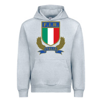 Heather Grey italian rugby federation Urban Hoodie - linhVisuals