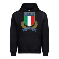 Black italian rugby federation Urban Hoodie - linhVisuals