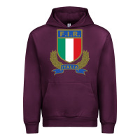 Mauve Wine italian rugby federation Urban Hoodie - linhVisuals