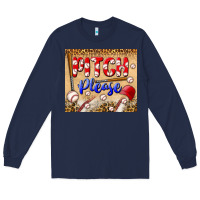 Navy pitch please tumbler Long Sleeve Tee - BundleAndBundleShop