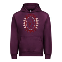 Mauve Wine Union College Urban Hoodie - linhVisuals