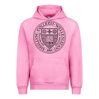 Fuchsia Pink Wellesley College Urban Hoodie - linhVisuals