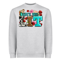 Heather Grey valentines day lets get lit Heavyweight Sweatshirt - AdoDesignShop