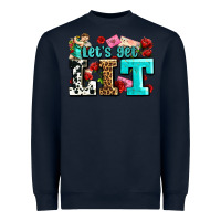 Navy valentines day lets get lit Heavyweight Sweatshirt - AdoDesignShop