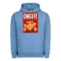 Pigment Pebble Blue cheez it original box front sweatshirt Urban Hoodie - linhVisuals