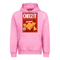 Fuchsia Pink cheez it original box front sweatshirt Urban Hoodie - linhVisuals