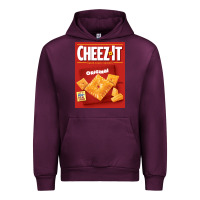 Mauve Wine cheez it original box front sweatshirt Urban Hoodie - linhVisuals